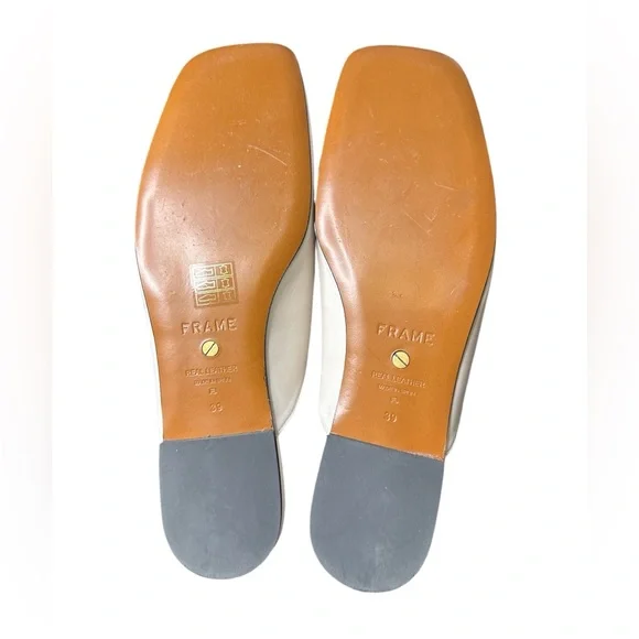 Frame La Ventura Leather Mule Slip Ons SZ 39, US 8.5 - Picture 7 of 9